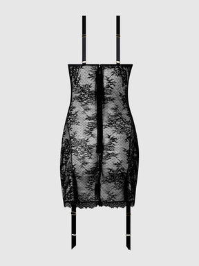 Rosalind Satin & Lace Underwire Chemise - Fredericks of Hollywood