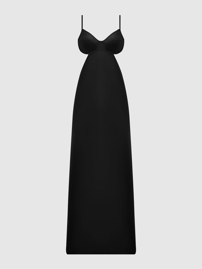 Petra Satin Monowire Cutout Gown