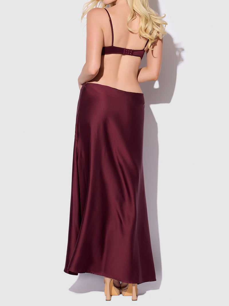 Petra Satin Monowire Cutout Gown