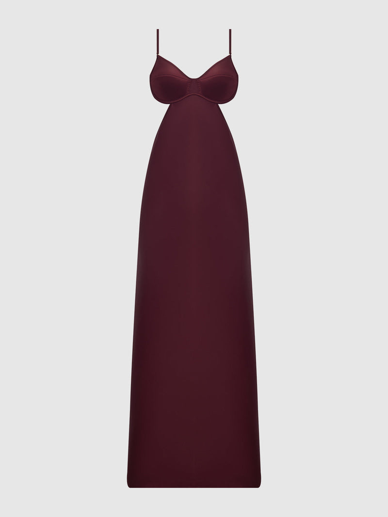 Petra Satin Monowire Cutout Gown