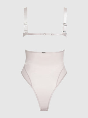 Pia Layered Bra With Mesh Bodysuit