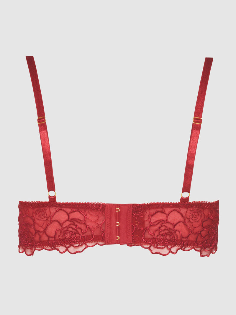 Melrose Embroidered Unlined Bra - Frederick's of Hollywood