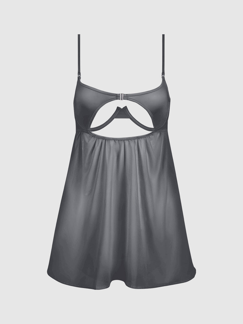Neev Oil Slick Openable Cup Underwire Babydoll