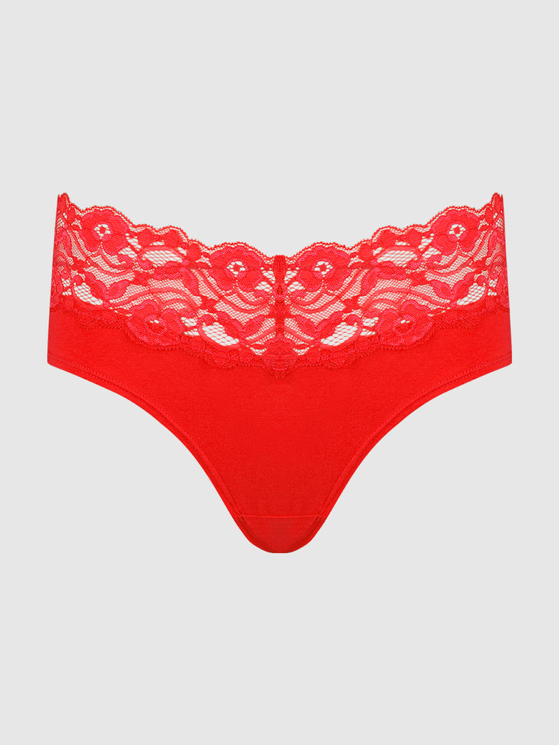 Bridget Cotton & Lace Hipster
