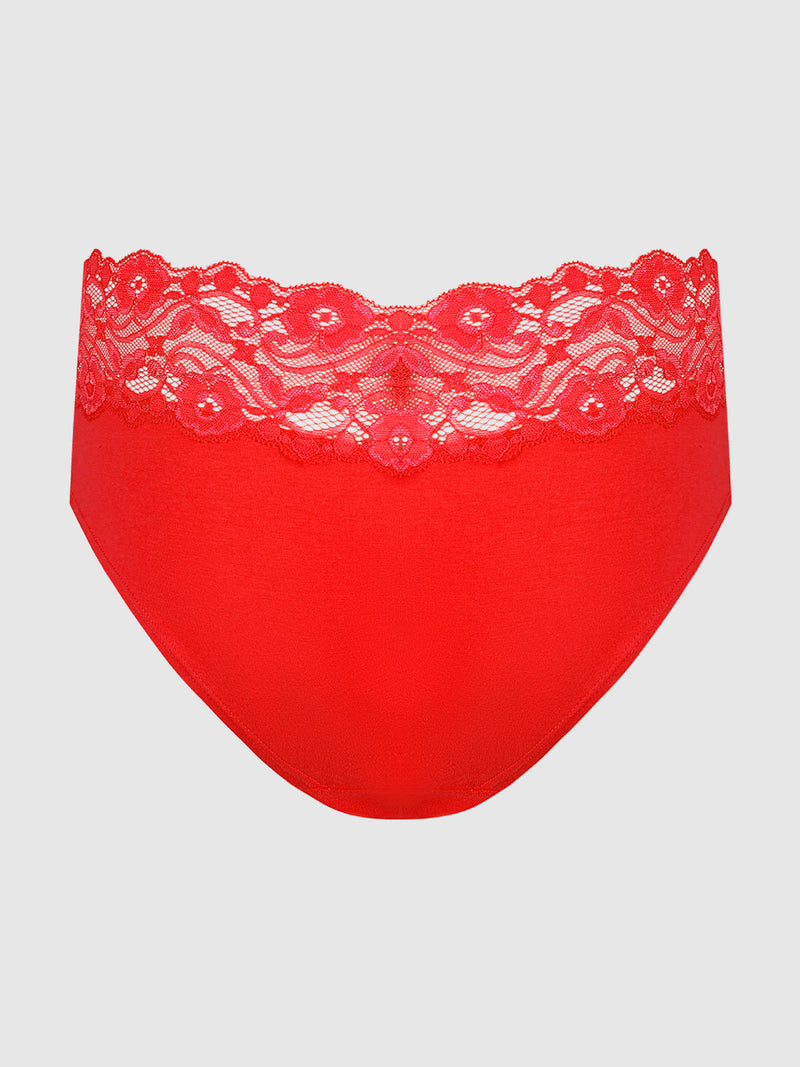Bridget Cotton & Lace Hipster