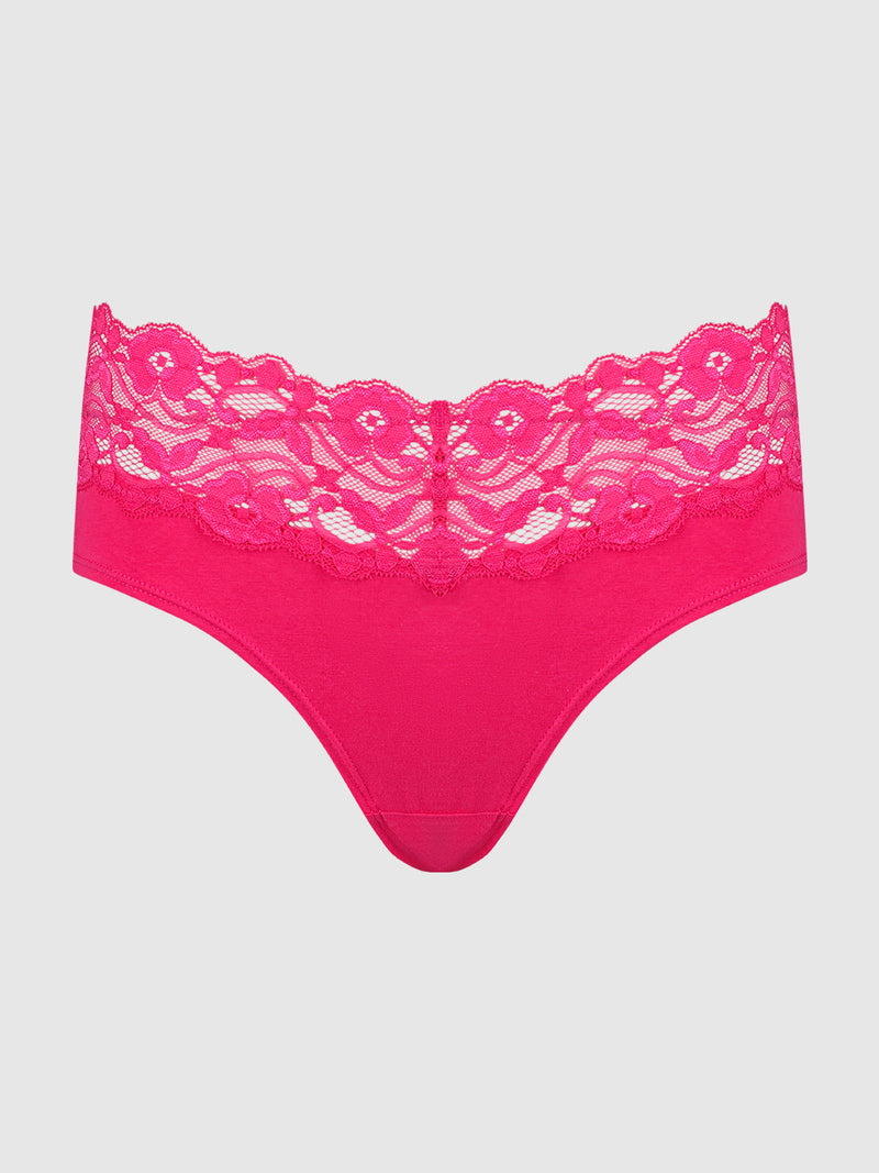 Bridget Cotton & Lace Hipster