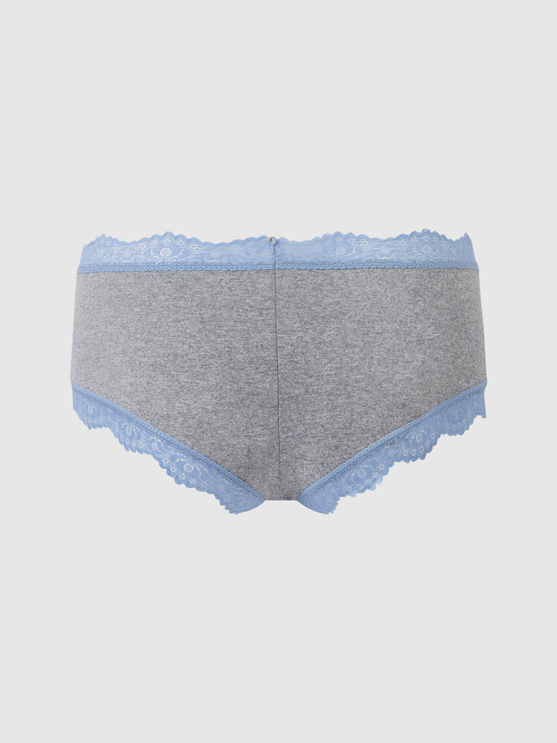 Jenna Micro Cheeky - Heather Gry & Cornet Blue