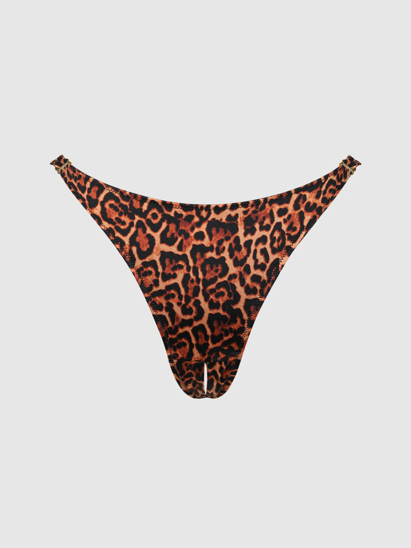 Rising Star Liquid Satin Crotchless Tanga