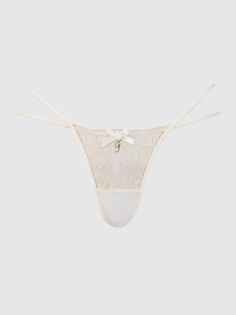 Delfina Embroidered Backless Cheeky