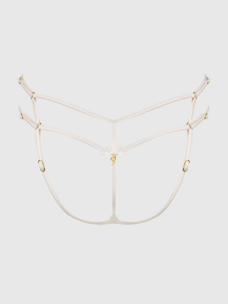 Delfina Embroidered Backless Cheeky