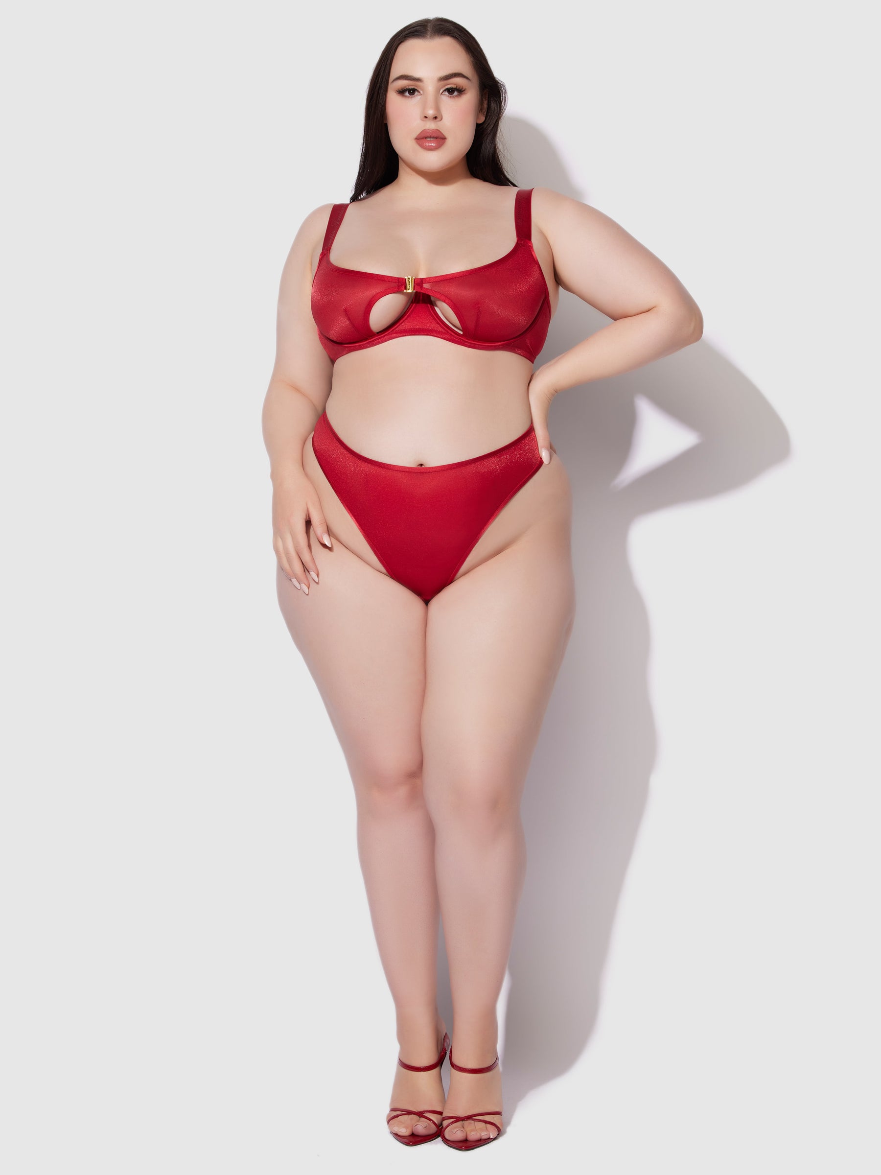 Vivienne Crotchless Mesh Thong - Frederick's of Hollywood