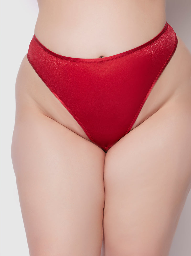 Vivienne Crotchless Mesh Thong - Frederick's of Hollywood