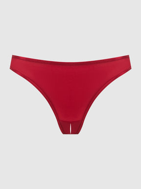 Vivienne Crotchless Mesh Thong - Frederick's of Hollywood