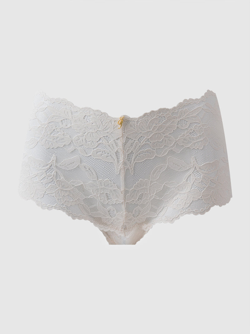 Mabel Crotchless Lace Up Back Cheeky - Frederick's of Hollywood