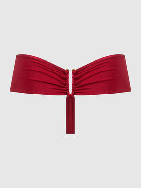 Pia Shine Mesh Open Hardware Thong - Frederick's Of Hollywood