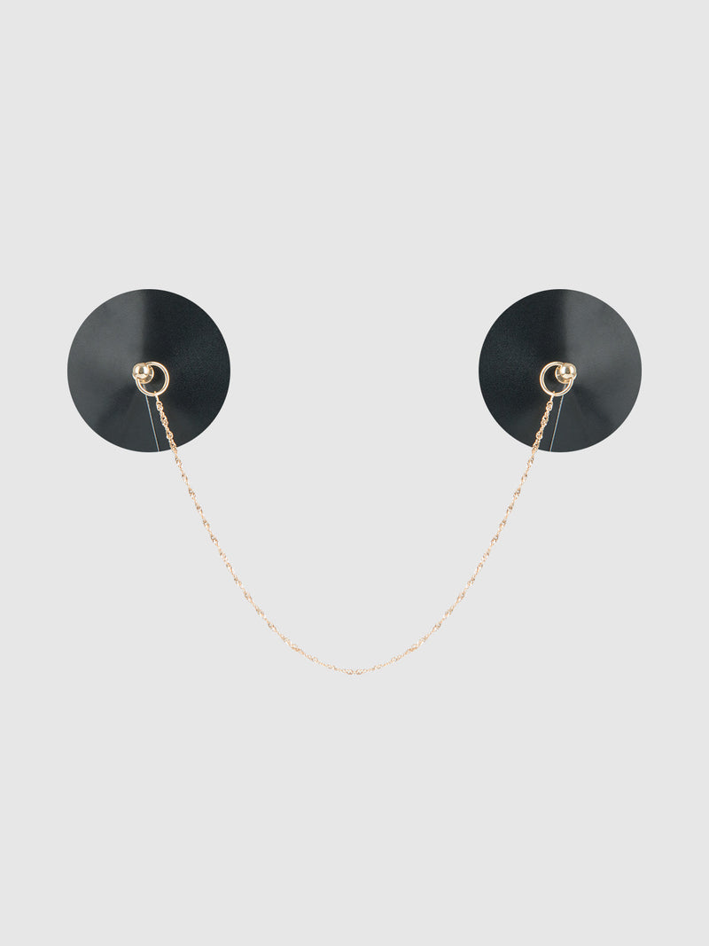 Patent & Chain Drape Pasties