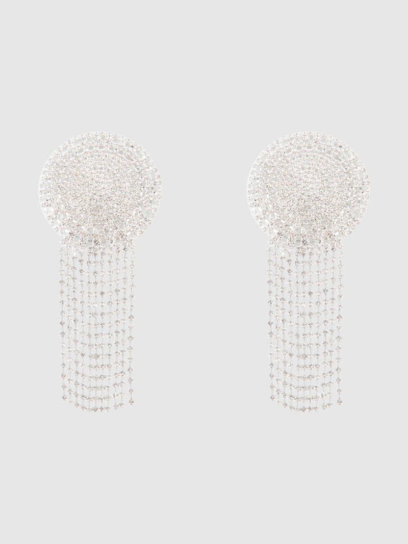 Intricate Rhinestone Fringe Pasties
