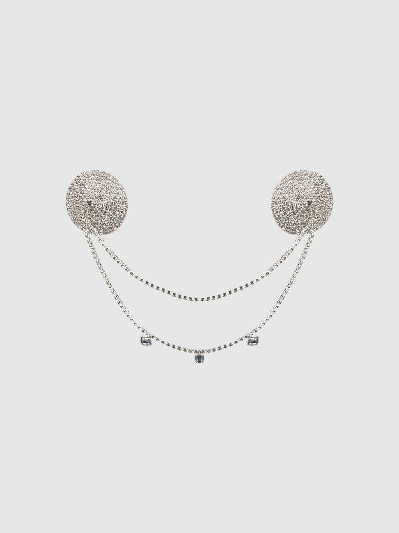 Ziggy Rhinestone Draped Cone Pasties