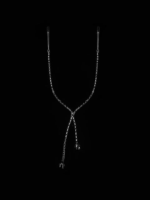 Ziggy Rhinestone Dangle Nipple Clamp - Frederick's of Hollywood