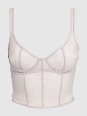 Pia Unlined Underwire Mesh Bustier