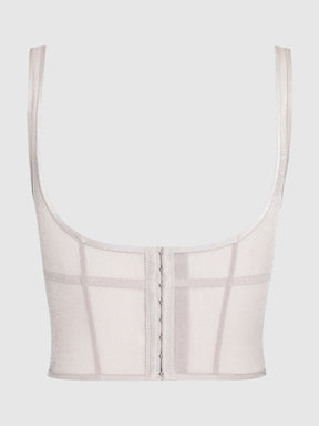 Pia Unlined Underwire Mesh Bustier