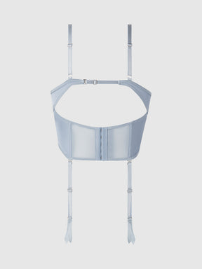 Serenity Lace & Satin Underwire Unlined Bustier - Frederick's of Hollywood