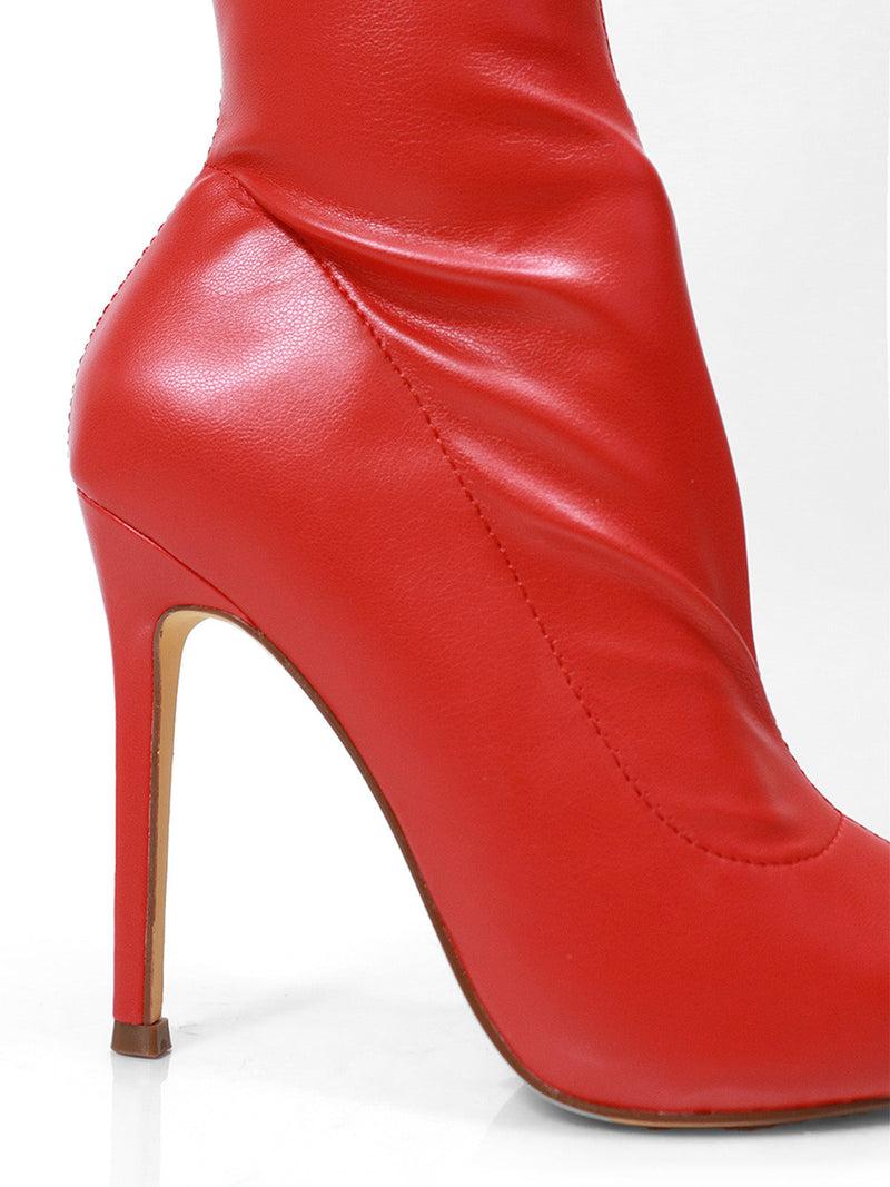 Gisele Stretchy Overknee Heeled Boots