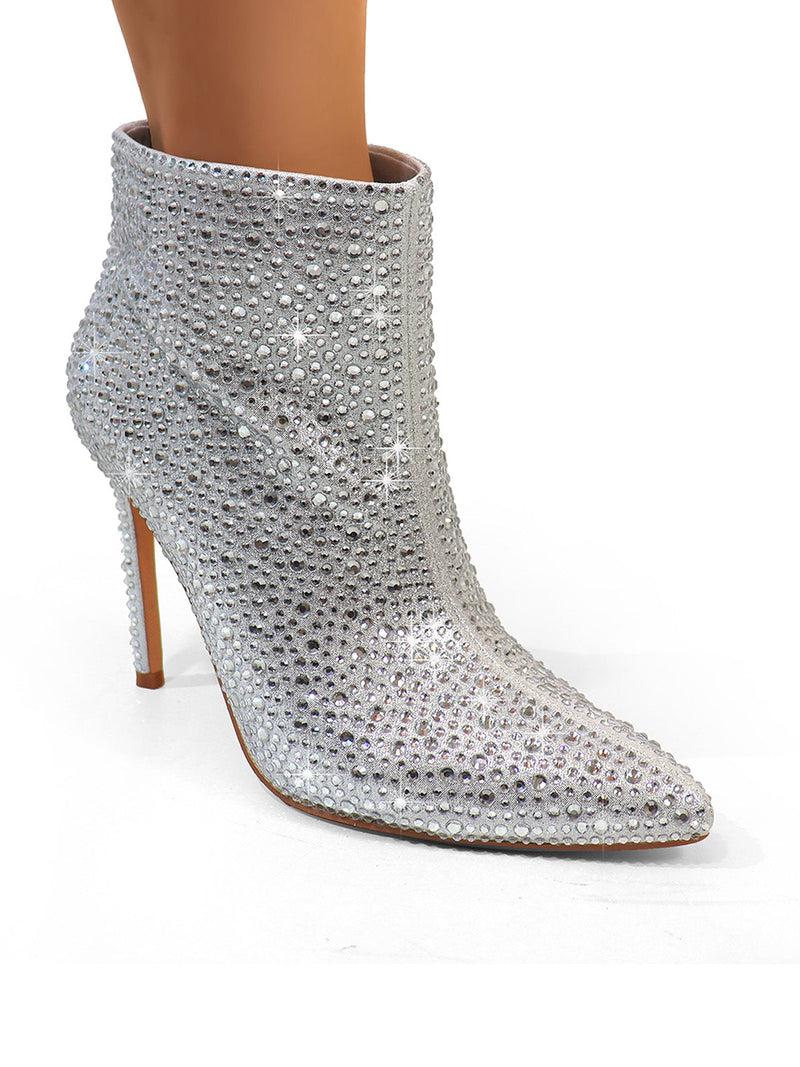 Izara Rhinestone Ankle Boots