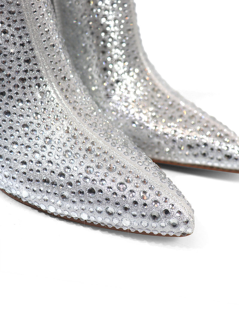Izara Rhinestone Ankle Boots