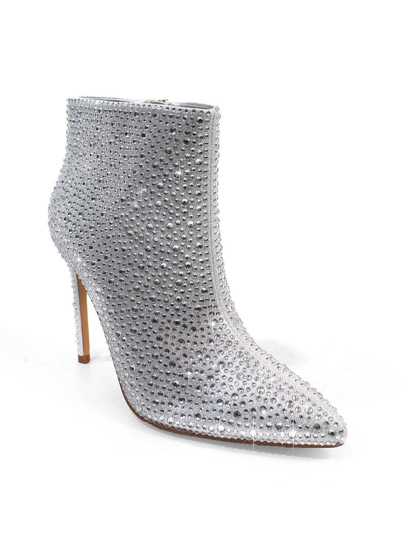 Izara Rhinestone Ankle Boots