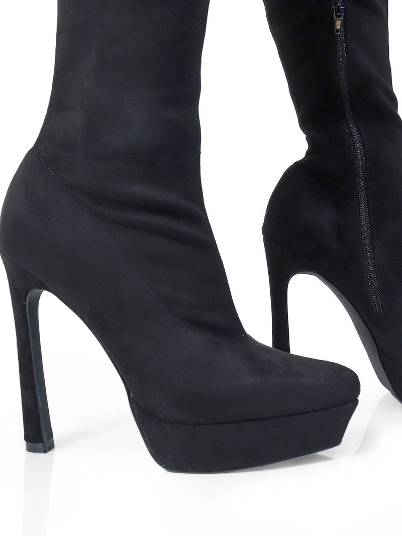 Jadore Stretchy Thigh High Boots