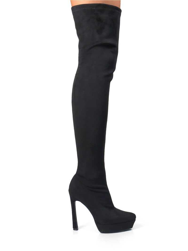 Jadore Stretchy Thigh High Boots