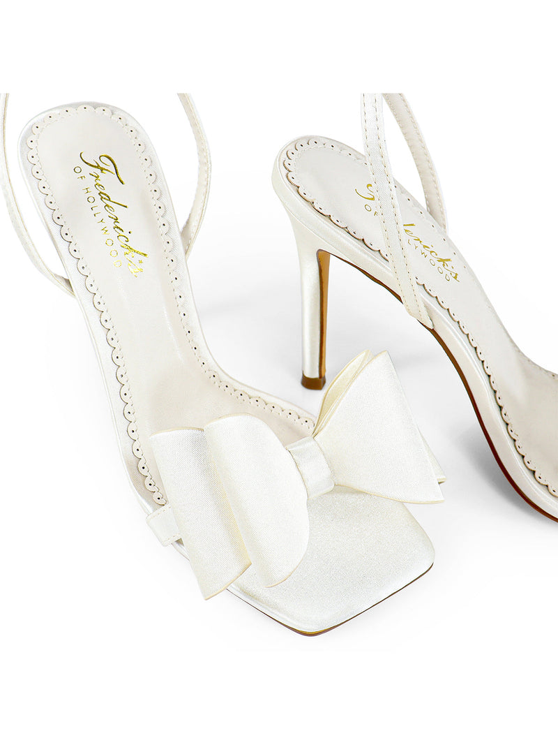 Julienne Bow Heel - Ivory