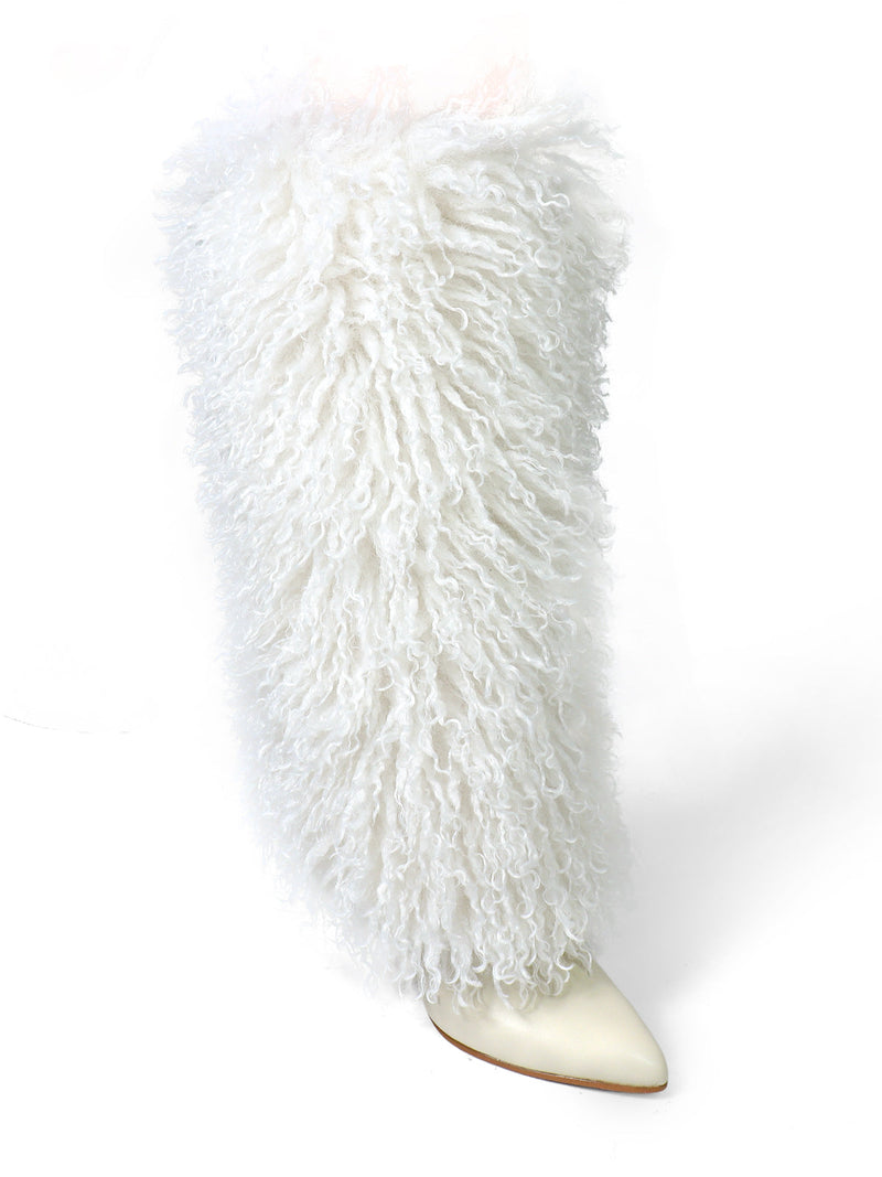 Kiki Pointed Toe Fluffy Boot