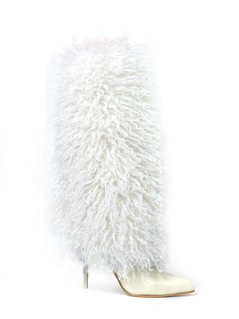 Kiki Pointed Toe Fluffy Boot
