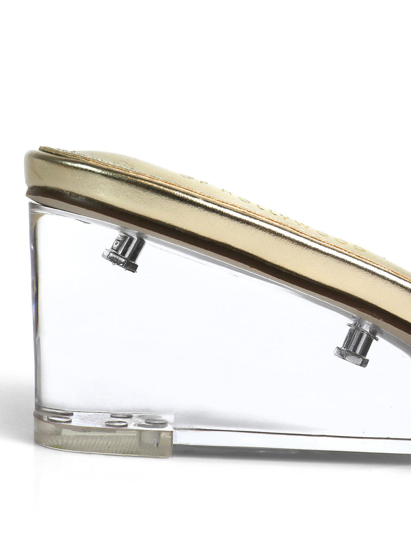 Lora Transparent Mule Wedges