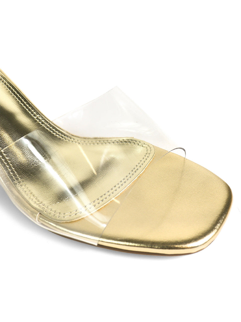 Lora Transparent Mule Wedges