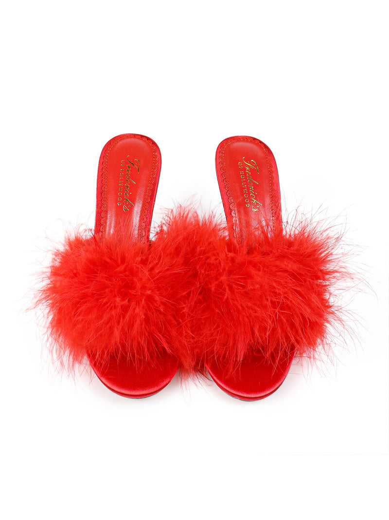 Luxor Feather Mule - Red