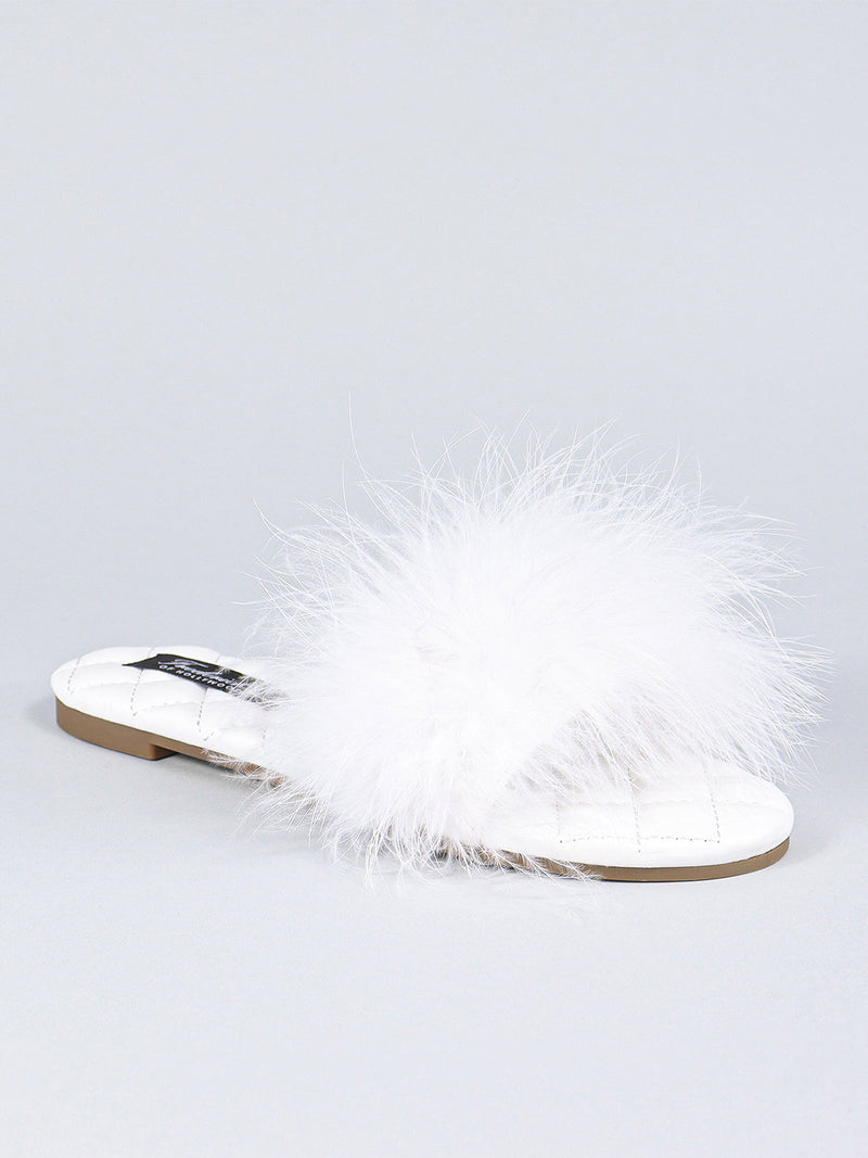 Maxim Feather Flat Sandal