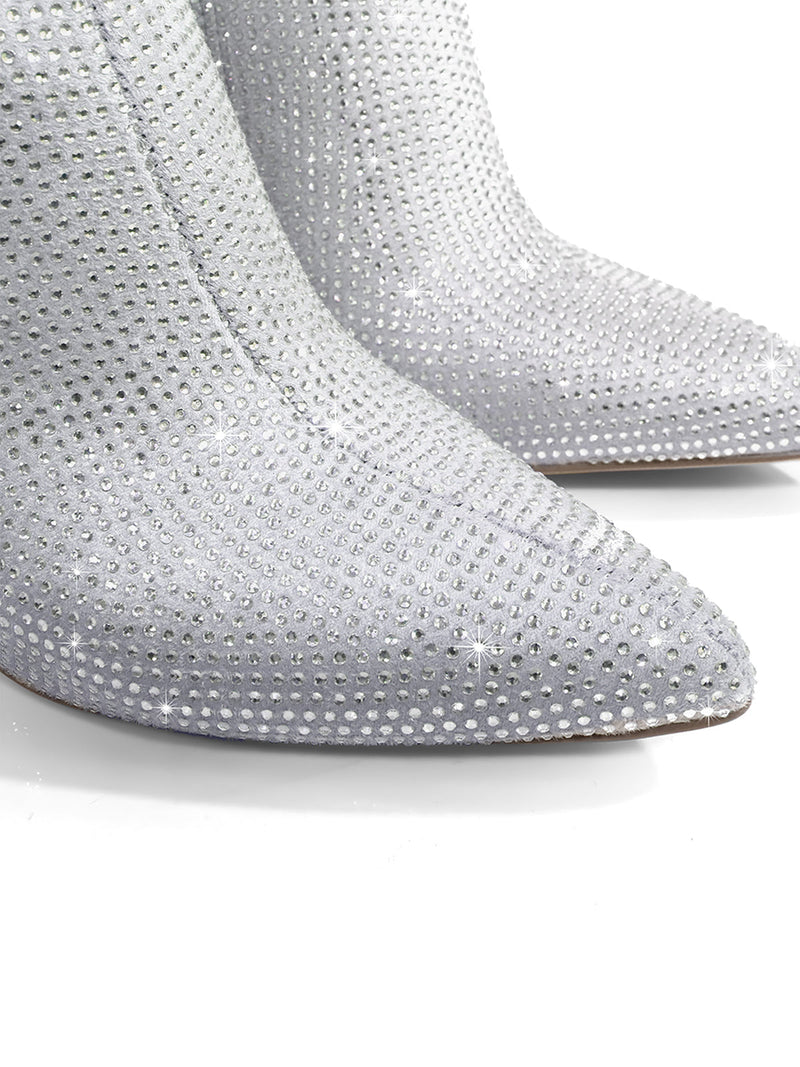Nadia Rhinestone Booties - Frederick's of Hollywood