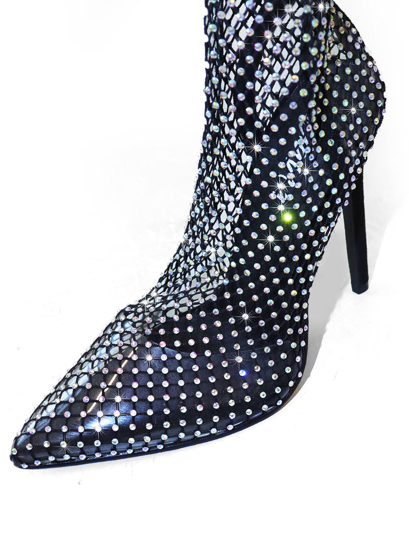 Sebrina Over The Knee Rhinestone Boots