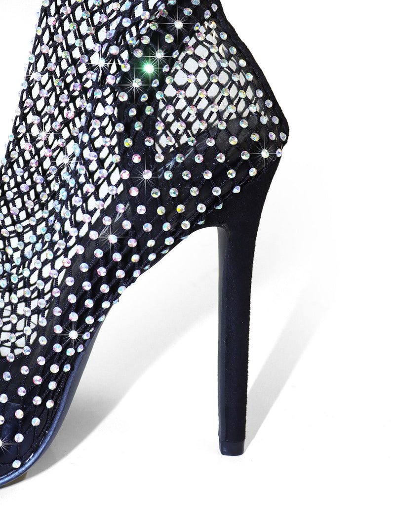 Sebrina Over The Knee Rhinestone Boots