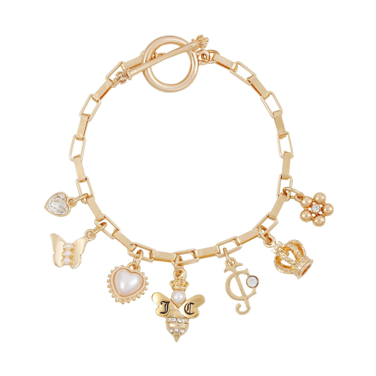 Multi Charm Line Bracelet