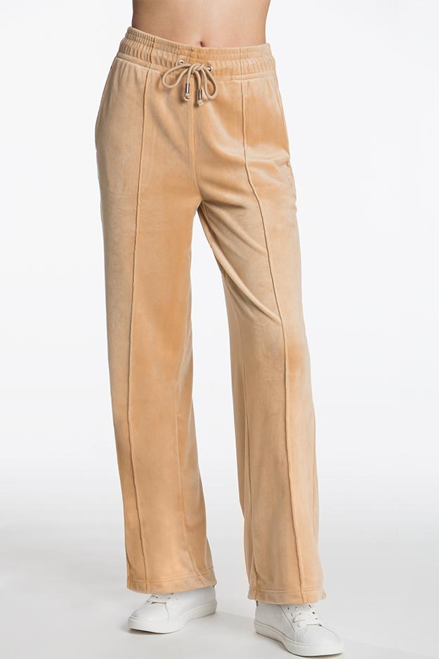 Wide Leg Velour Sweatpants