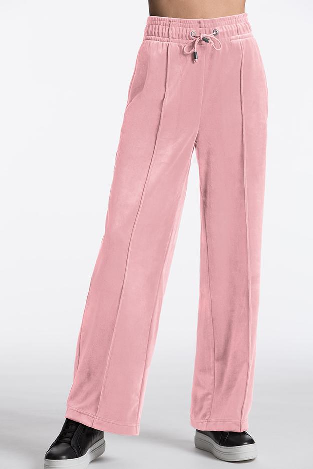 Wide Leg Velour Sweatpants