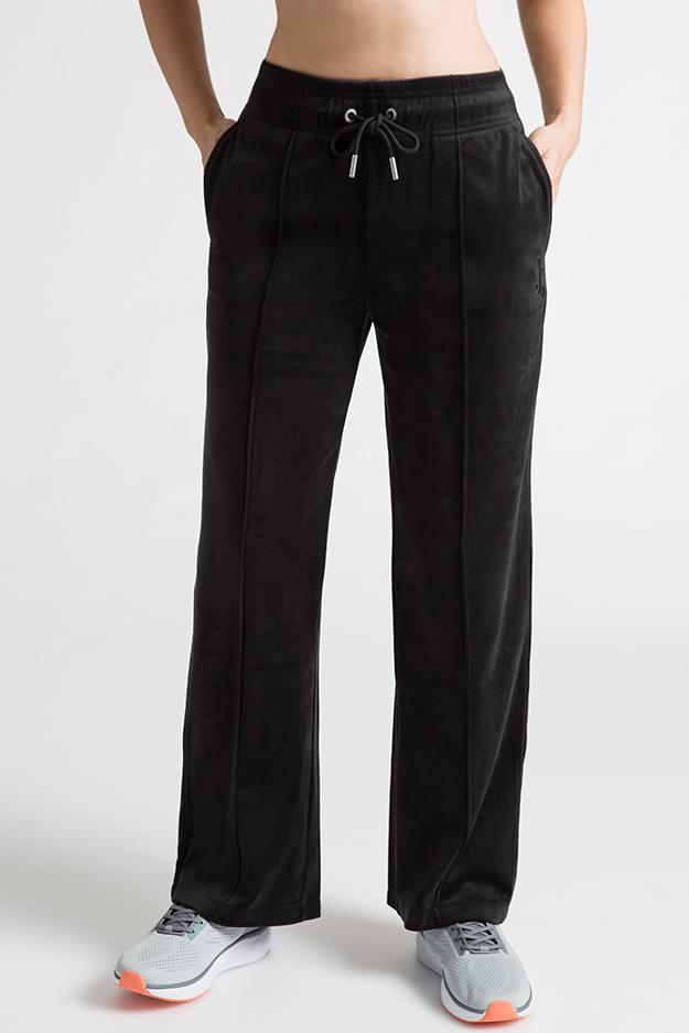 Wide Leg Velour Sweatpants