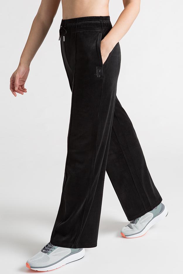 Wide Leg Velour Sweatpants