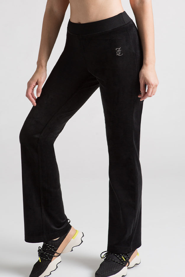 Small Bling Velour Track Pants