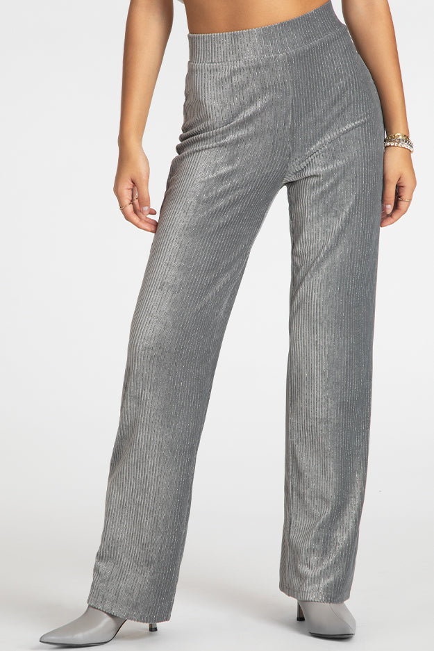 Shimmery Corduroy Velour Pants