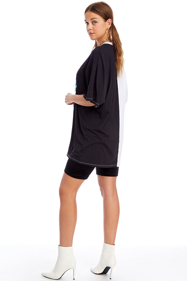 Oversized Two Tone Tee